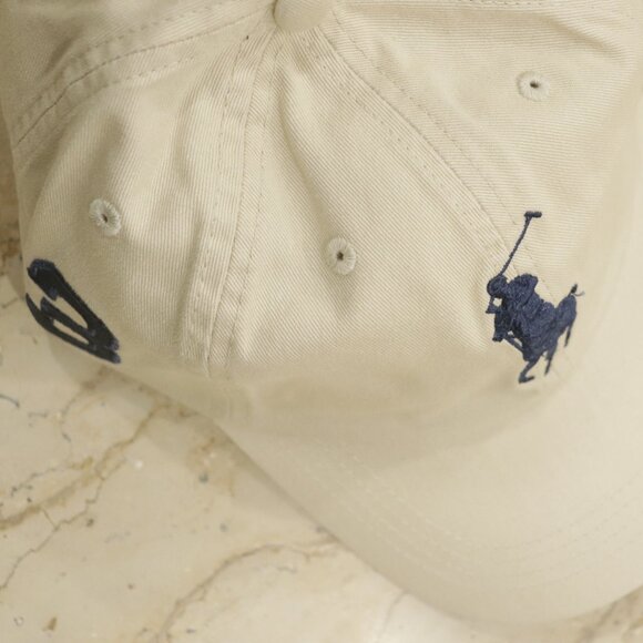 Polo Ralph Lauren Big Pony Cap | Off White 3 Logo Hat | Classic Adjustable Cap - Picture 4 of 7